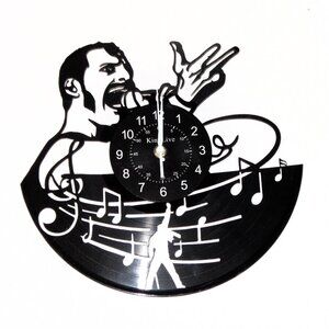 FREDDIE MERCURY of QUEEN Laser Cut Vinyl Record Clock